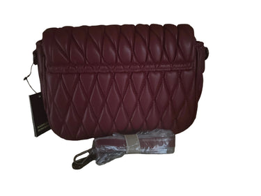 Badgley Mischka Red Quilted Turn Lock Shoulder
Bag