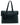 Badgley Mischka Black Quilted Studded Faux Leather Tote Bag