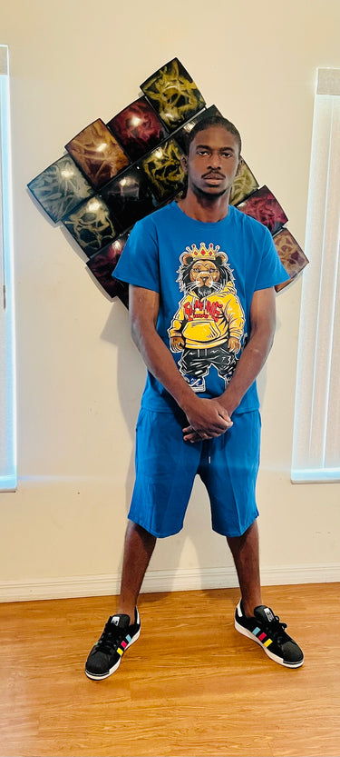 IAMKING KINGME Men's Short Sets - Casual Summer Outfit