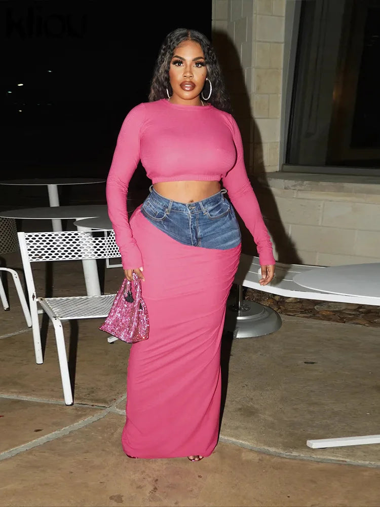 Unique Part Jean Mean 2 Piece Set IAMQUEEN FASHION