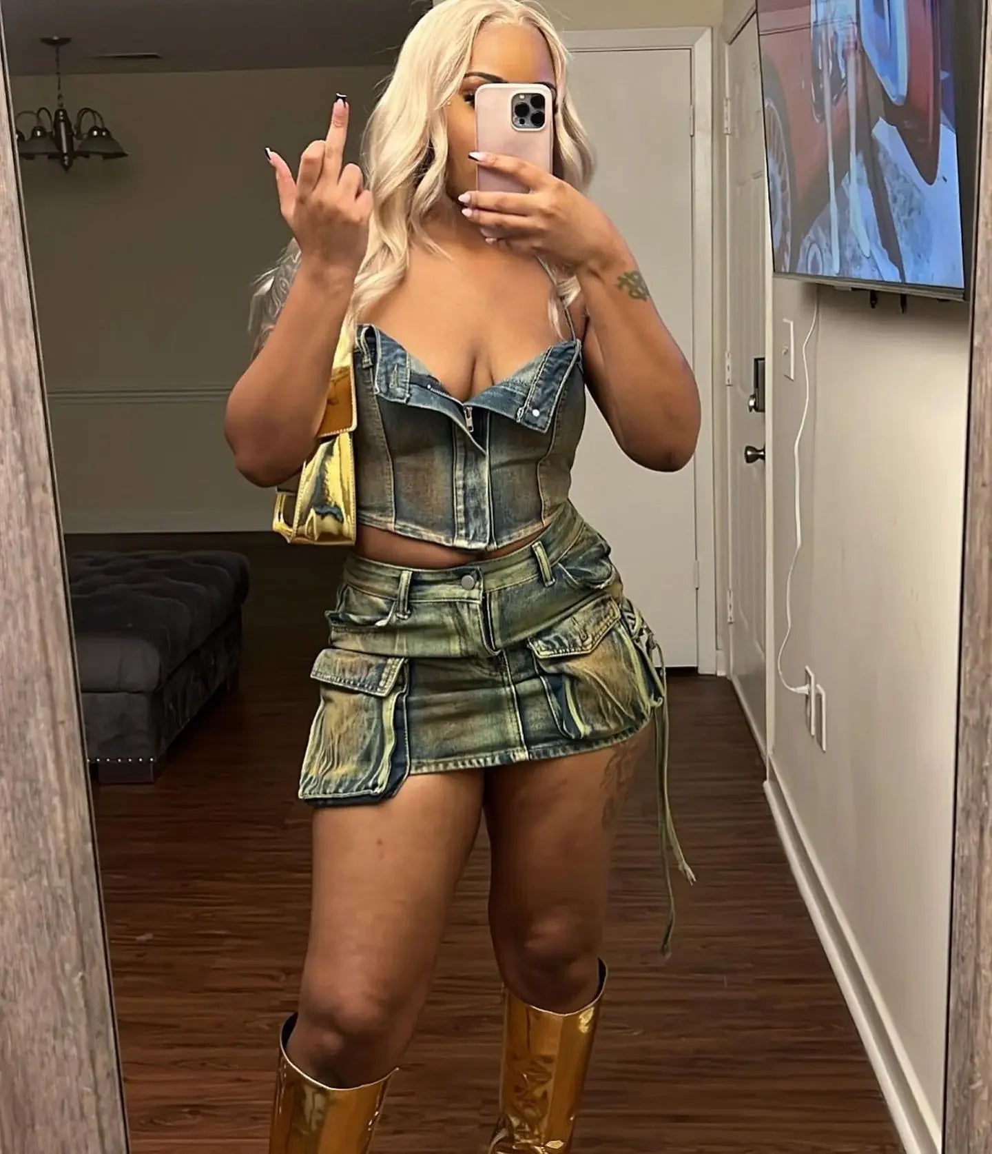 Middle Finger Up 2 Piece Sets