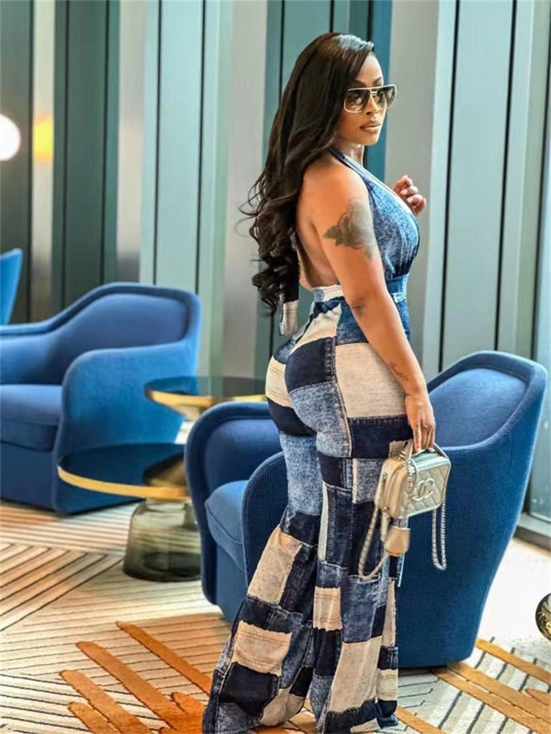 Got 2 Admit this is It!!! Patchy Wide Leg Jumpsuits IAMQUEEN FASHION