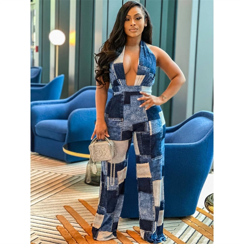 Got 2 Admit this is It!!! Patchy Wide Leg Jumpsuits IAMQUEEN FASHION