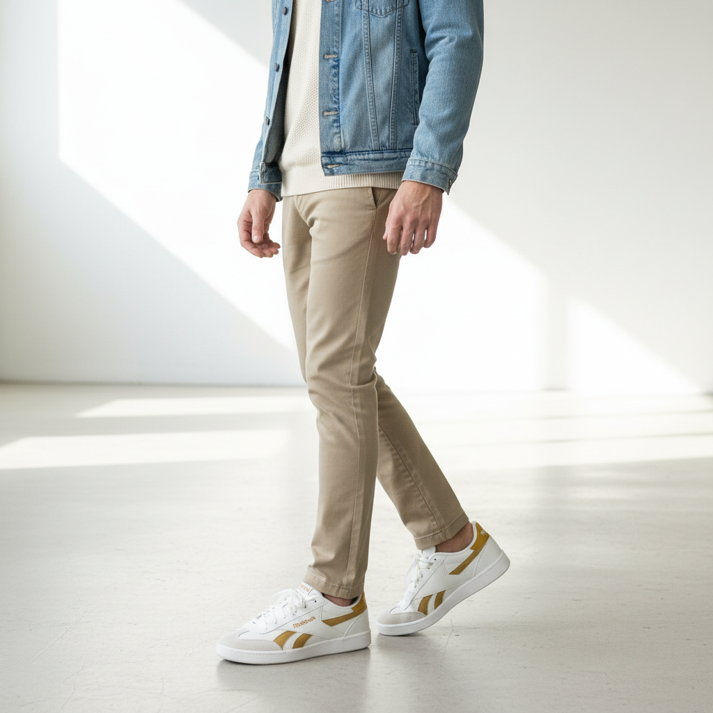 Reebok Smash Edge White/Gold - Lifestyle Shot