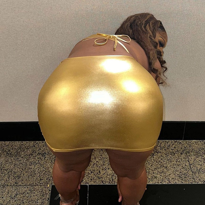 Super Vibes!!! Backless Metallic Dress IAMQUEEN FASHION