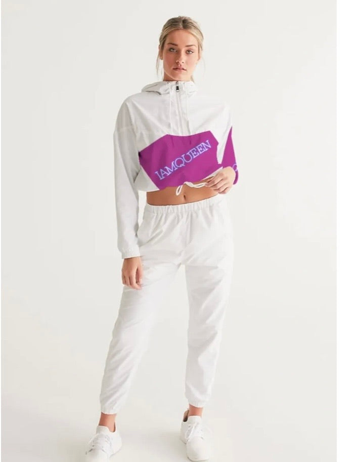 IAMQUEEN Cropped Windbreaker IAMQUEEN FASHION