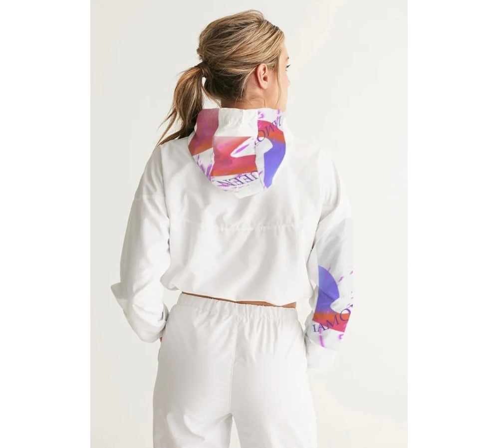 IAMQUEEN Women’s Cropped Windbreaker IAMQUEEN FASHION