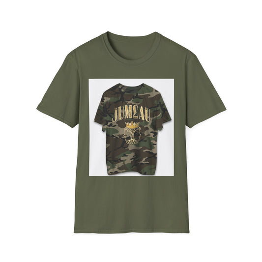 Camo Skull “Jum£au” Graphic T-Shirt