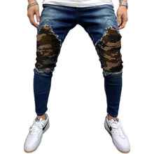 Load image into Gallery viewer, Men s Pleated Camouflage Slim fit Jeans IAMQUEEN FASHION
