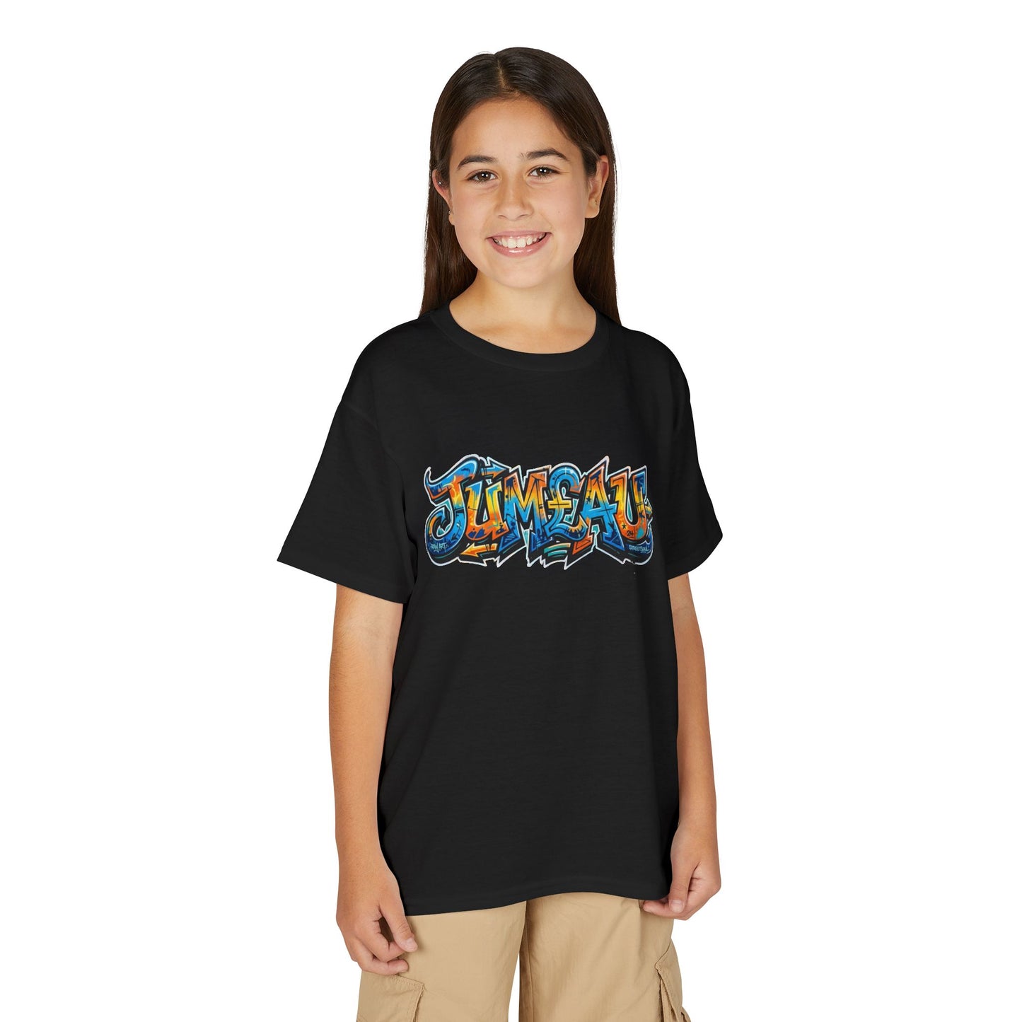 Youth T-Shirt — Colorful Graffiti 'Jum£au Street Art Tee
