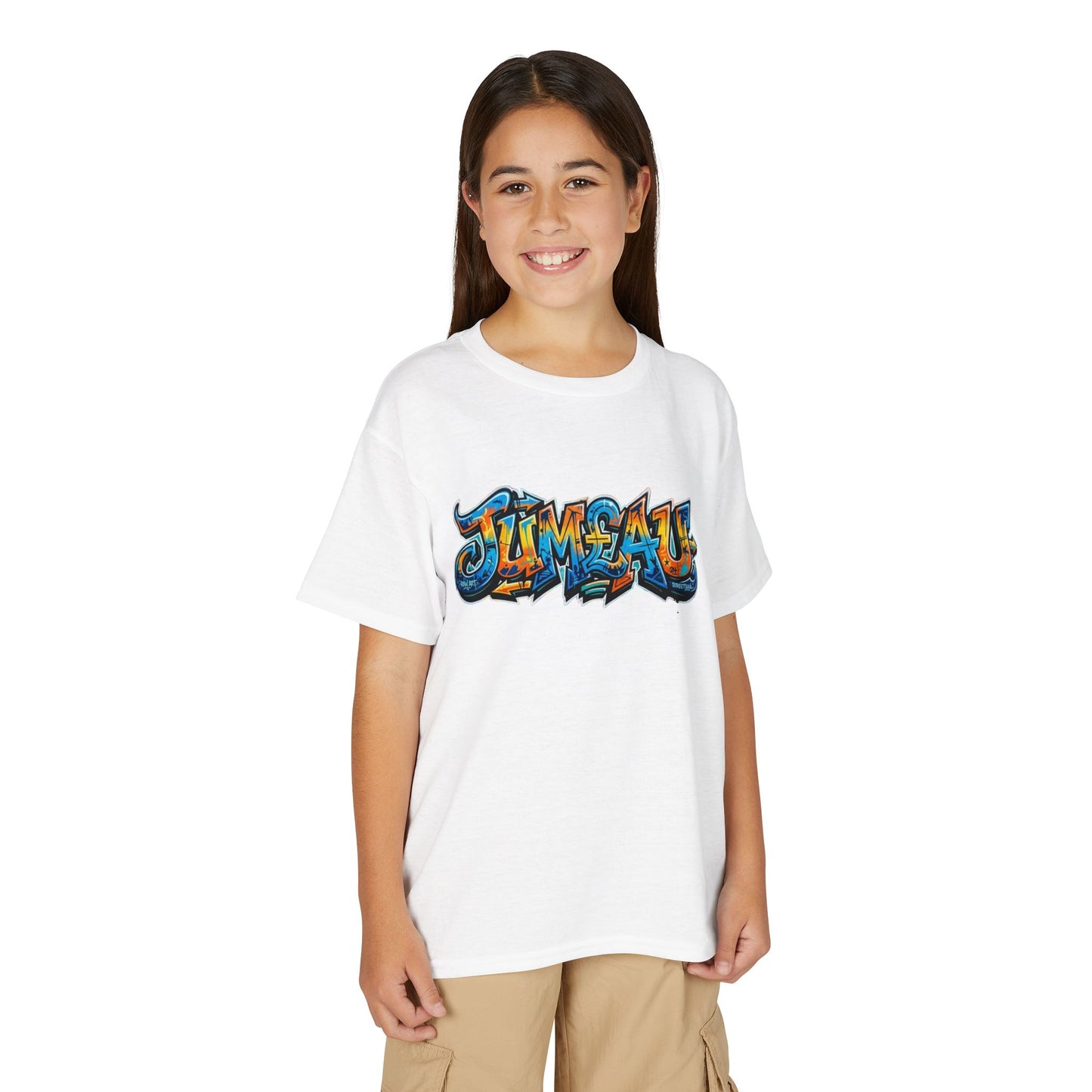 Youth T-Shirt — Colorful Graffiti 'Jum£au Street Art Tee