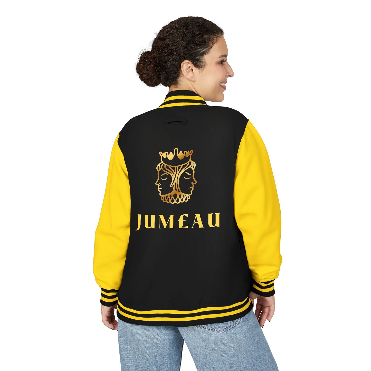 Jum£au Lion Crest Letterman Jacket