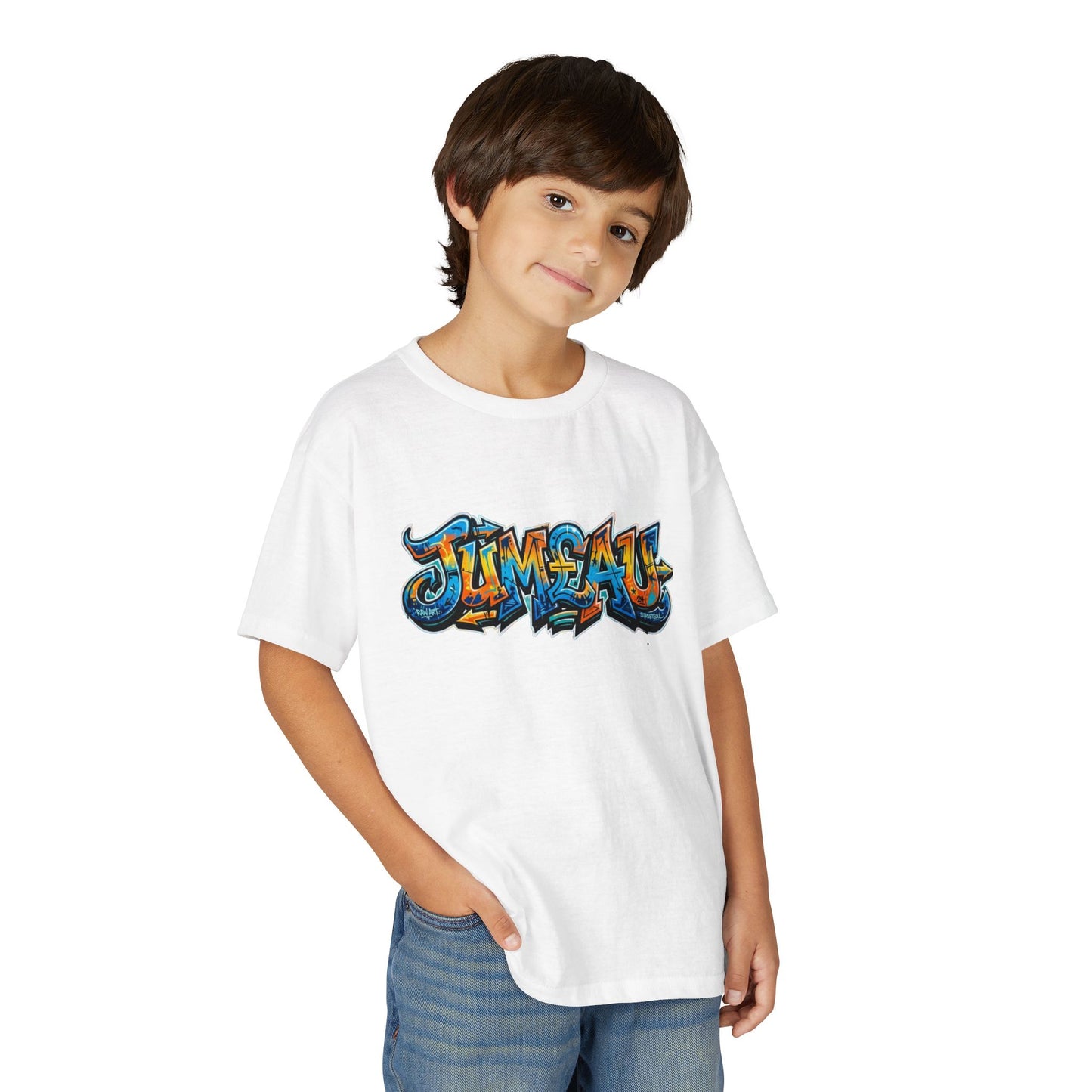 Youth T-Shirt — Colorful Graffiti 'Jum£au Street Art Tee