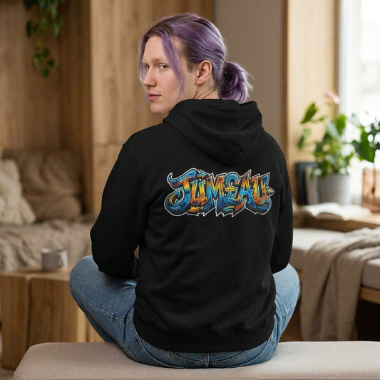 Graffiti Jum£au Zip Hoodie