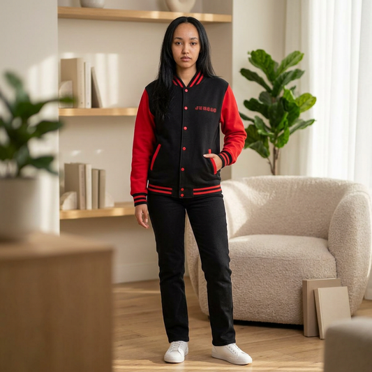 Letterman Jacket — Jum£au Gold Crown Varsity Jacket