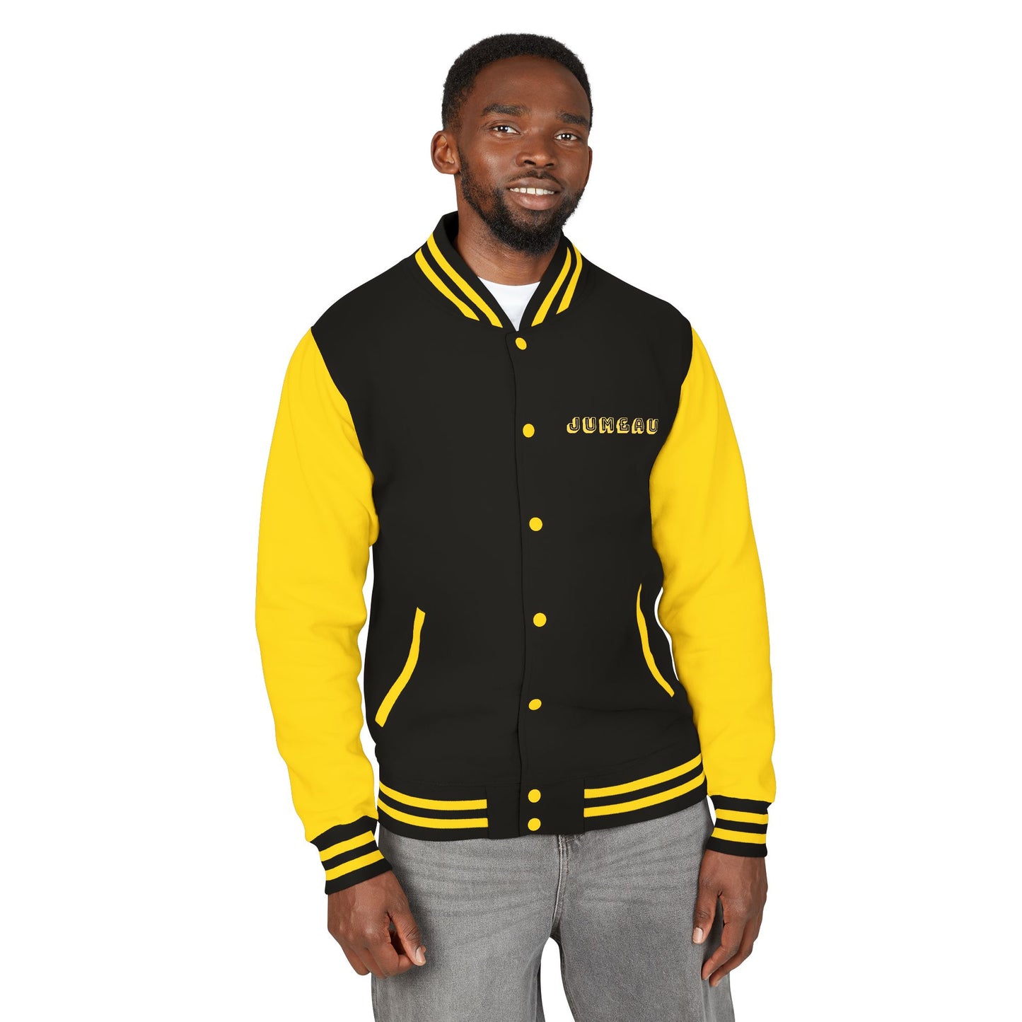 Jum£au Lion Crest Letterman Jacket