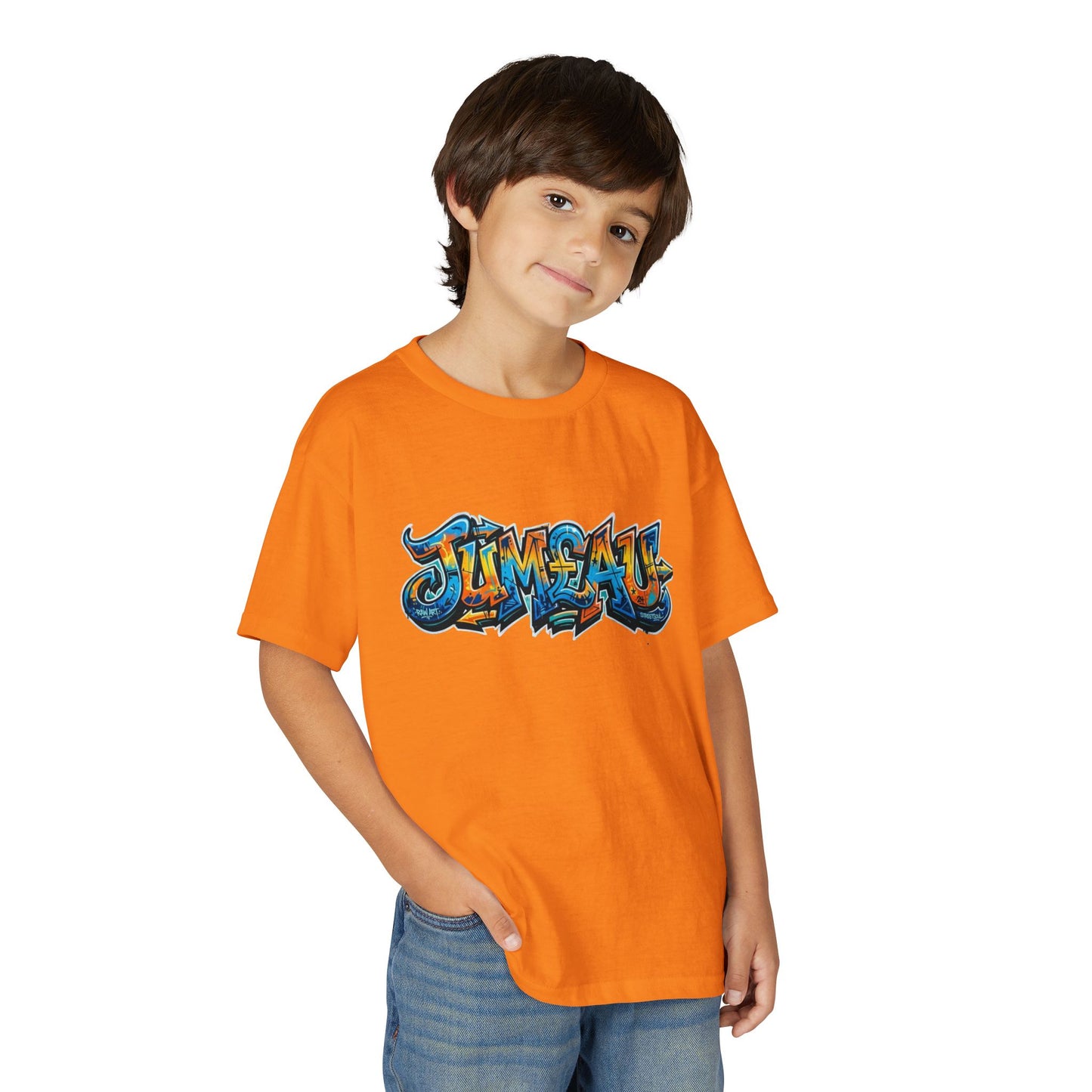 Youth T-Shirt — Colorful Graffiti 'Jum£au Street Art Tee