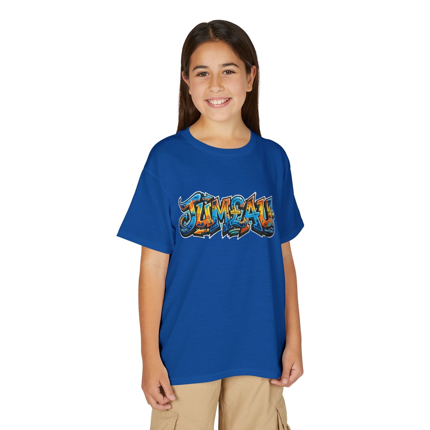Youth T-Shirt — Colorful Graffiti 'Jum£au Street Art Tee