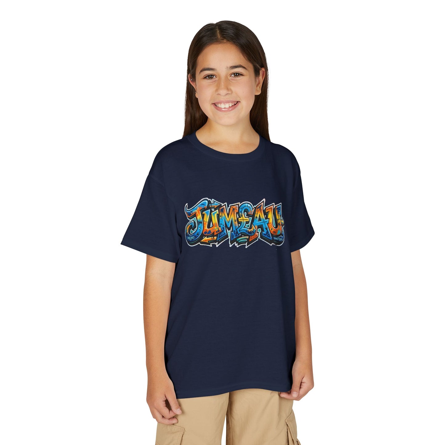 Youth T-Shirt — Colorful Graffiti 'Jum£au Street Art Tee