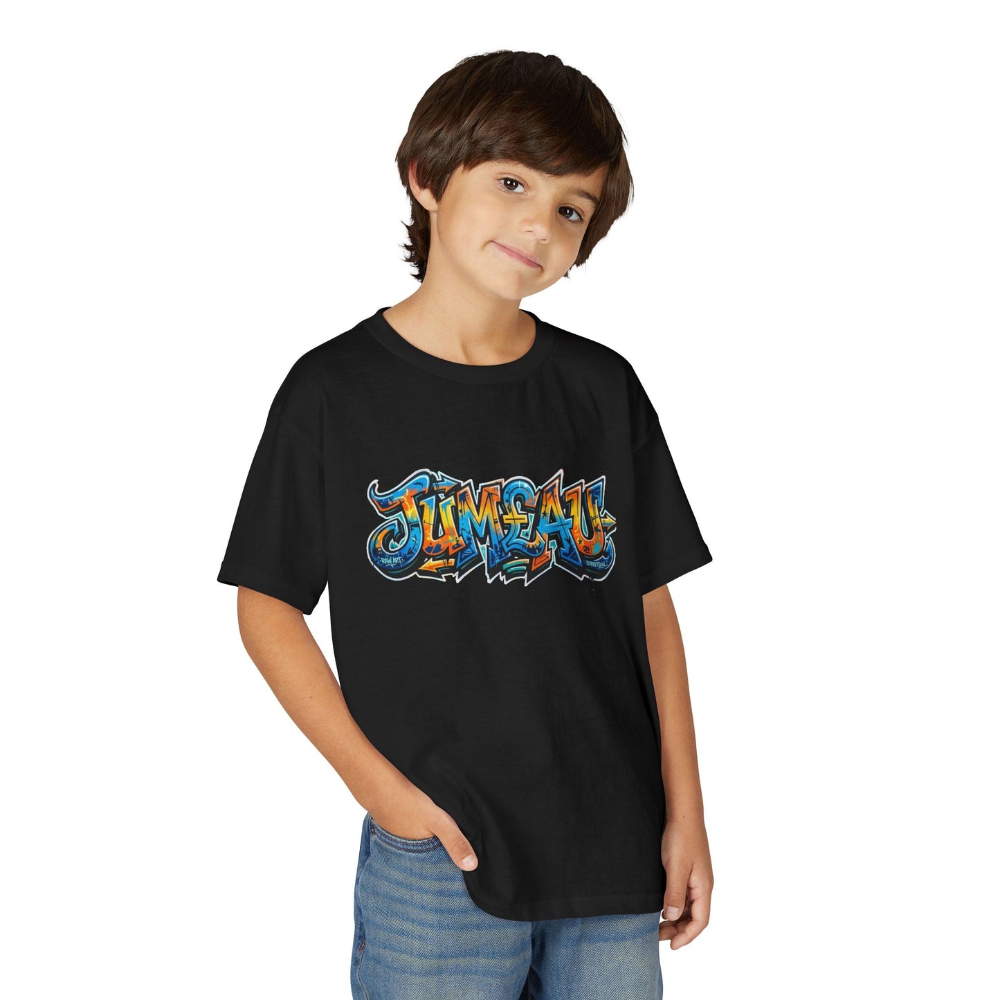 Youth T-Shirt — Colorful Graffiti 'Jum£au Street Art Tee
