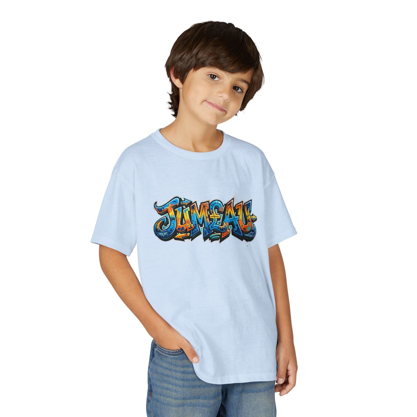 Youth T-Shirt — Colorful Graffiti 'Jum£au Street Art Tee