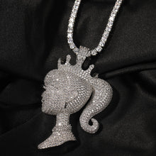 Charger l&#39;image dans la galerie, Crown Icy Girl Pendant Necklace IAMQUEEN FASHION
