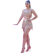 Load image into Gallery viewer, Dancing the Night Away Sequin Tassel Two Piece Set IAMQUEEN FASHION
