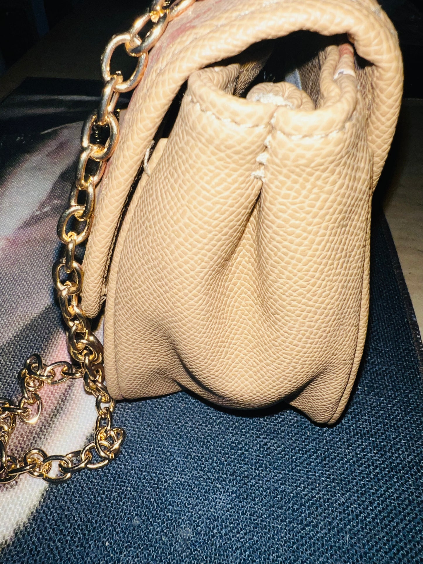 Bebe Almond Leilani Printed Shoulder Bag
