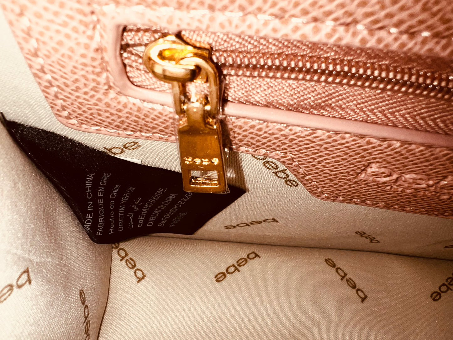 Bebe Gabriel Blush Crossbody Bag