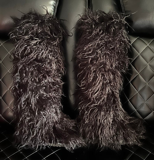 Furry Boots - Women's Cozy Winter Footwear