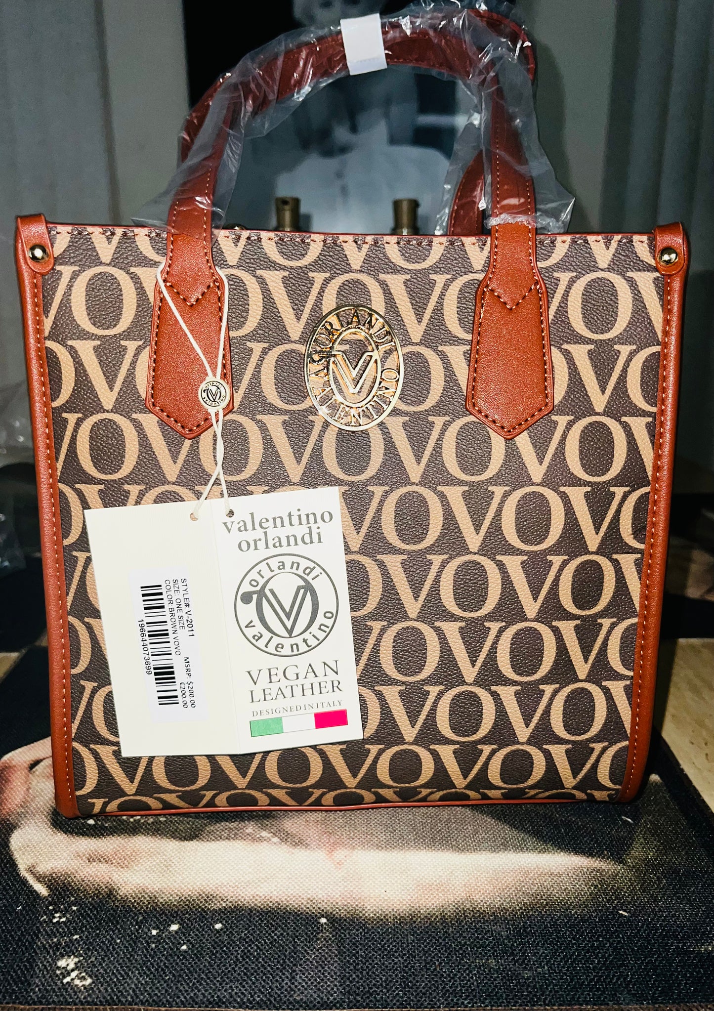 Valentino Orlandi "VOVO" Tote Bag/Crossbody – Brown