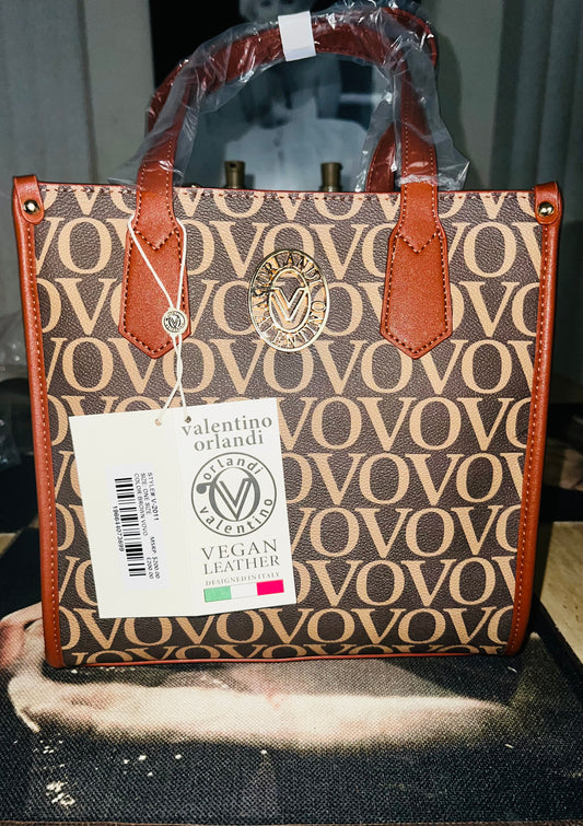 Valentino Orlandi "VOVO" Tote Bag/Crossbody – Brown