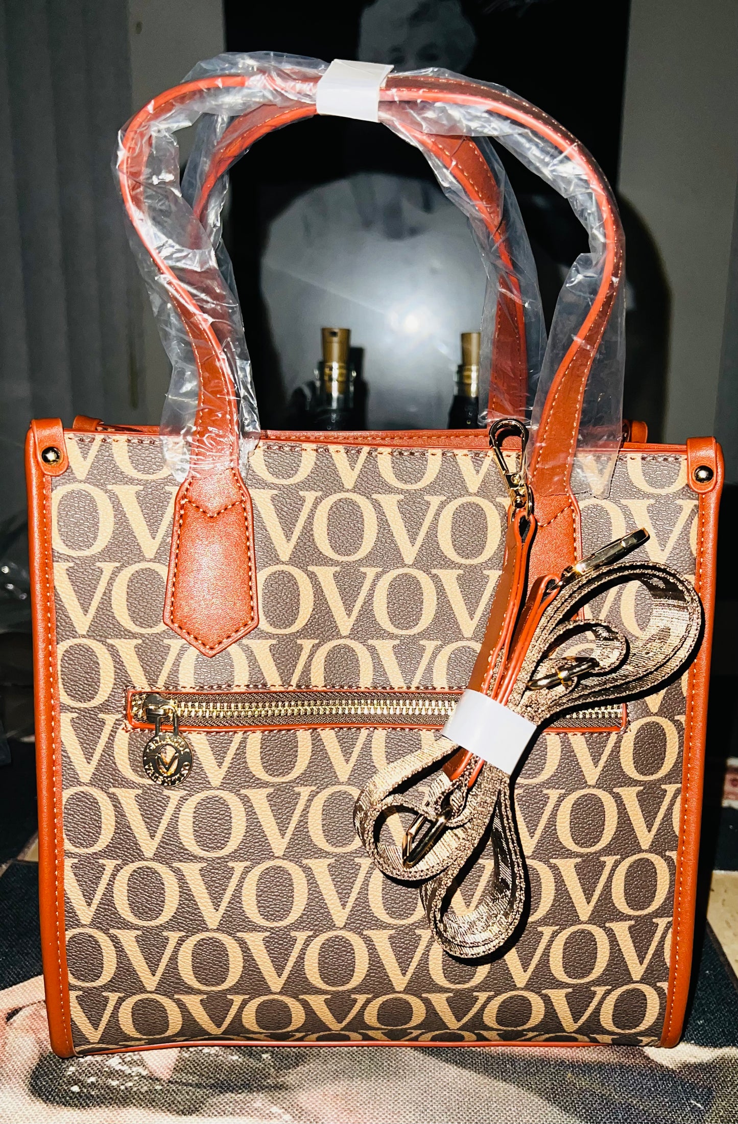 Valentino Orlandi "VOVO" Tote Bag/Crossbody – Brown