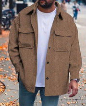 Cargar imagen en el visor de la galería, Coat Men Polo Collar Top Men Fashion Work Clothes IAMQUEEN FASHION
