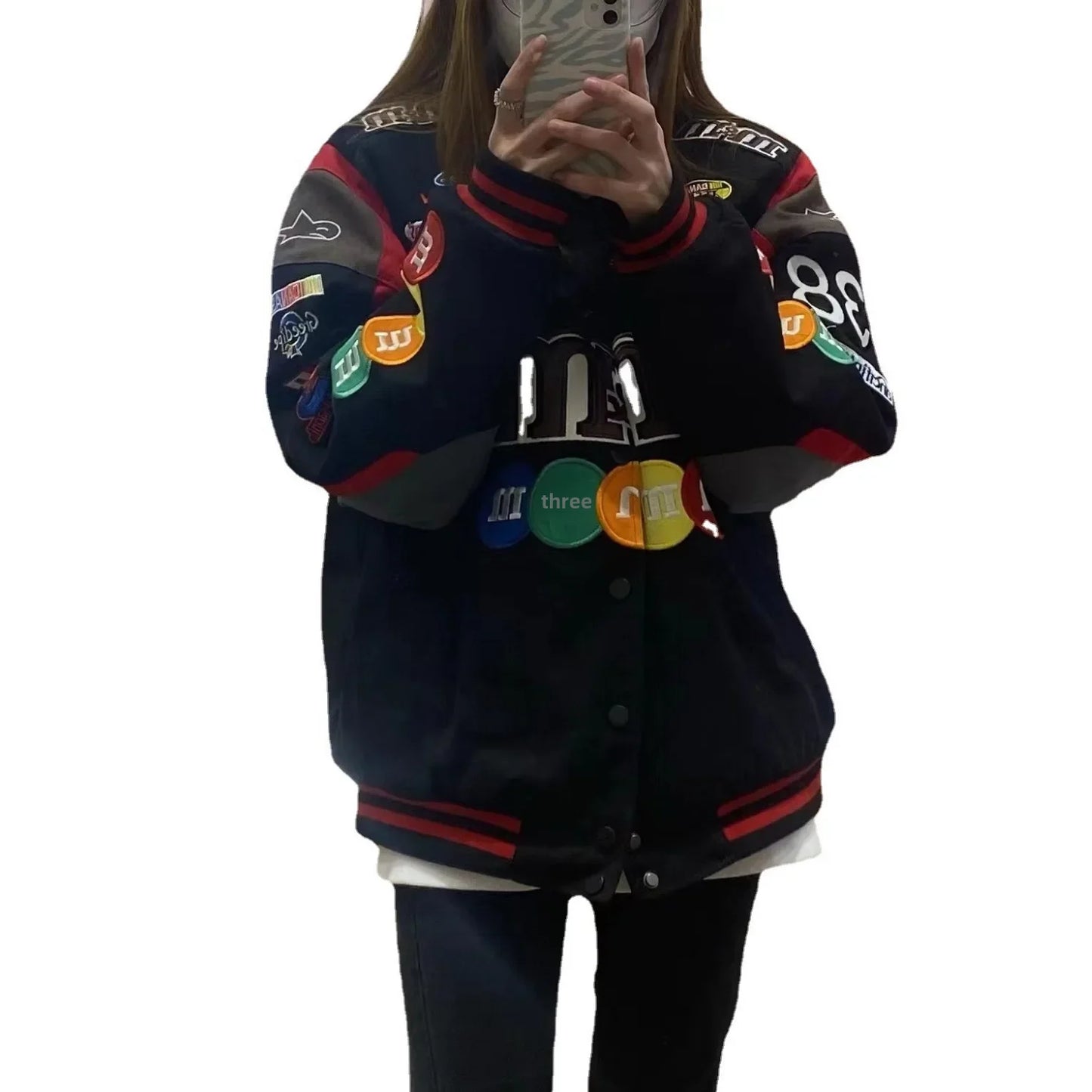 Embroidery Jacket that Makes You Want M&M