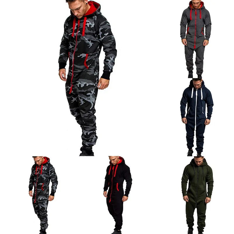 Ready 2 Rumble!!! Hooded Plush Camouflage Jumpsuit