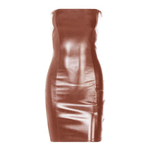 Load image into Gallery viewer, Make Me Weather The Leather Dress IAMQUEEN FASHION
