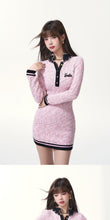 Load image into Gallery viewer, Barbie Floral Yarn Textured Woolen Dress IAMQUEEN FASHION

