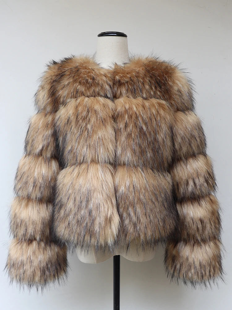 Faux Me Out Fluffy Fur Coat