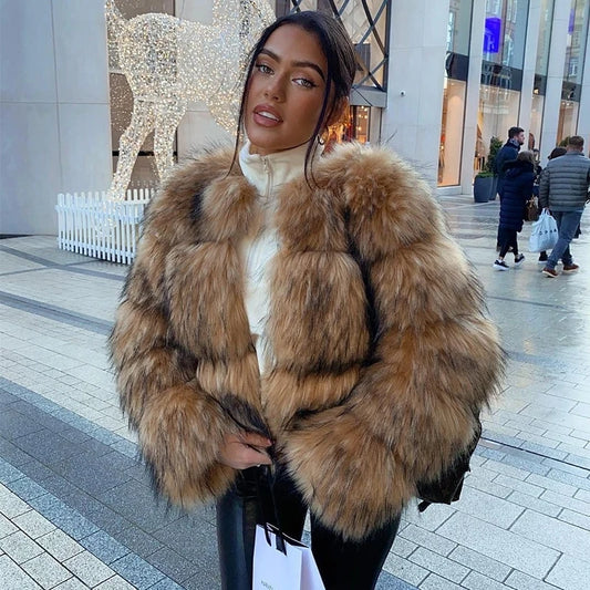 Faux Me Out Fluffy Fur Coat