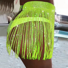 將圖片載入圖庫檢視器 Summer,Summer Time...Bikini Mini Glitter Rhinestone Tassel Skirts IAMQUEEN FASHION
