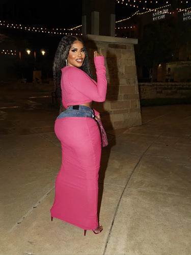 Unique Part Jean Mean 2 Piece Set IAMQUEEN FASHION