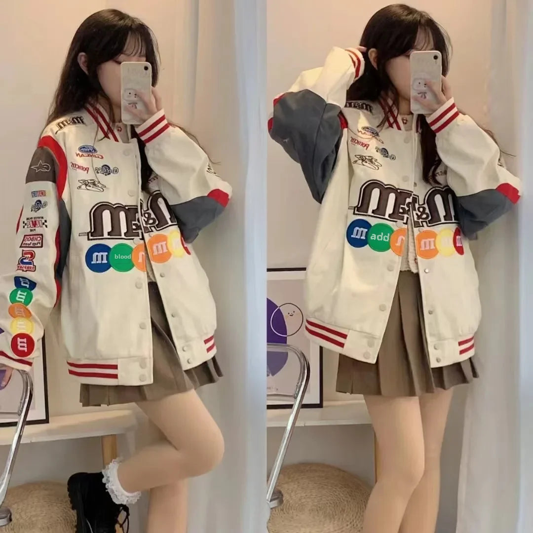 Embroidery Jacket that Makes You Want M&M