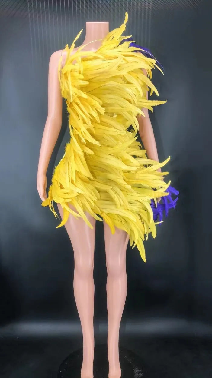 Feather the Weather Dress IAMQUEEN FASHION