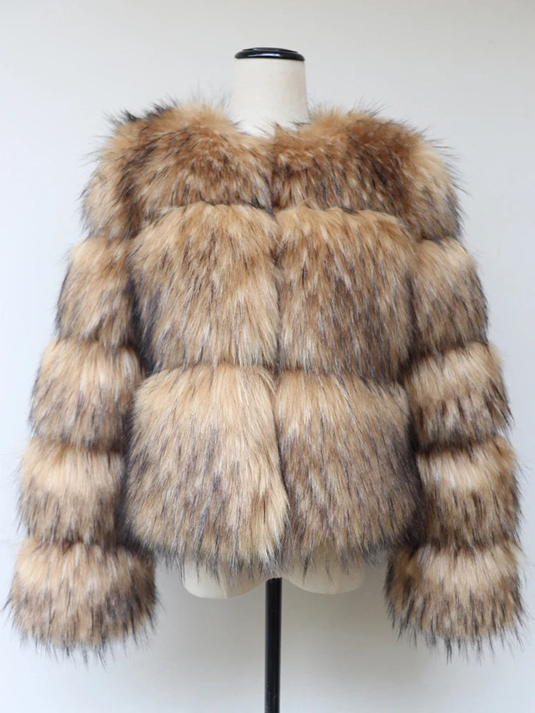 Faux Me Out Fluffy Fur Coat