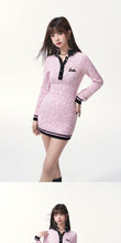 Cargar imagen en el visor de la galería, Barbie Floral Yarn Textured Woolen Dress IAMQUEEN FASHION
