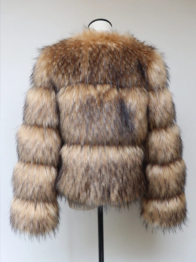 Faux Me Out Fluffy Fur Coat