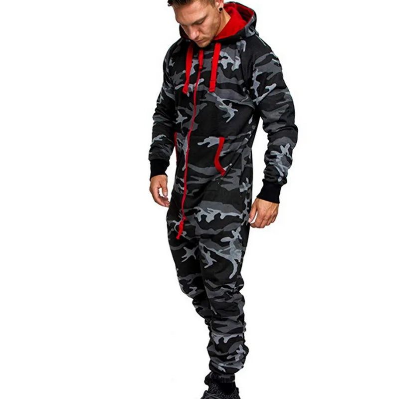 Ready 2 Rumble!!! Hooded Plush Camouflage Jumpsuit