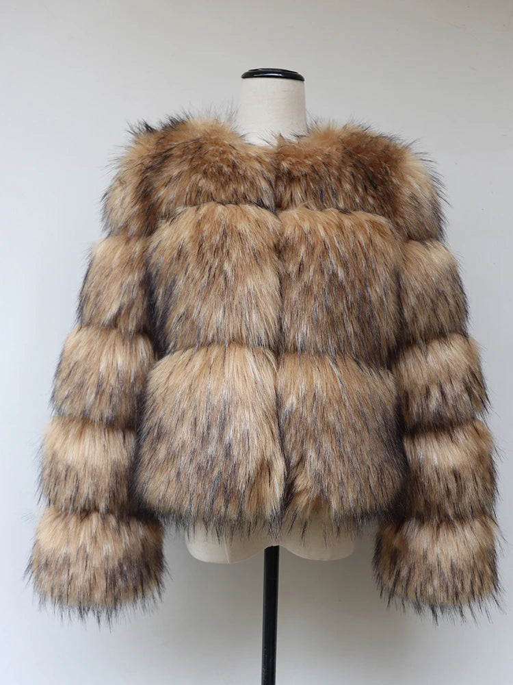 Faux Me Out Fluffy Fur Coat