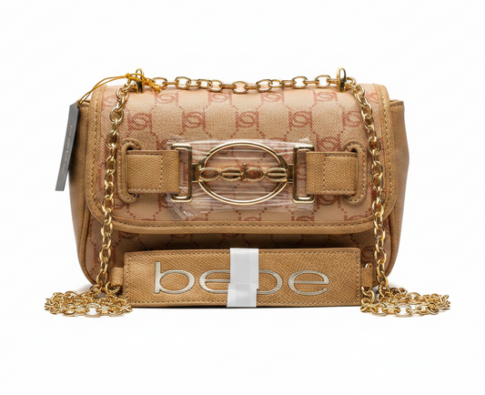 Bebe Almond Leilani Printed Shoulder Bag